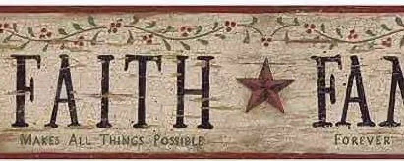 Wallpaper BG1608bd Family, 878098 Friends YC3390bd Faith, Border