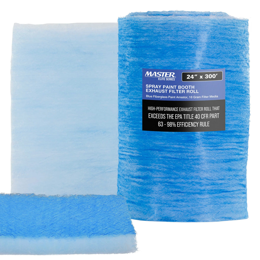 '- x Captures 300' - Particles Master Auto Roll, Traps Filter in Gram 24" Premium Booth Fiberglass Arrestor Elite 18 Paint Refinish Paint Booths Paint Autobody Exhaust Spray Heavy-Duty Overspray