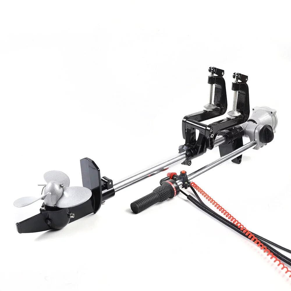 System Outboard Cooling 2.3HP Shaft Kayak 2Stroke Boat Engine Long W/Air Motor