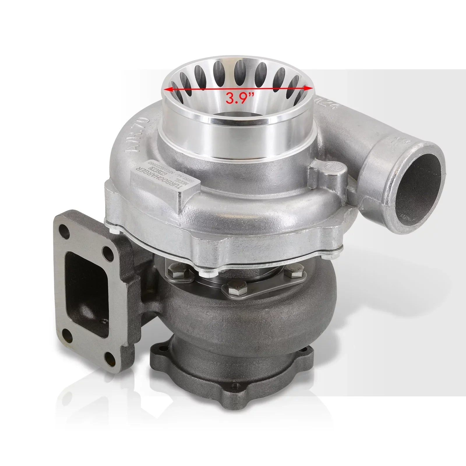 For AR GT30 Distributors Anti-Surge GT3582 Turbine Cooled 0.70 Flange Car Universal GT35 GTX3582R 4-Bolt T3 A/R & Water Charger 0.82 Compressor Turbo Oil AJP Boost Turbocharger Compatible/Replacement