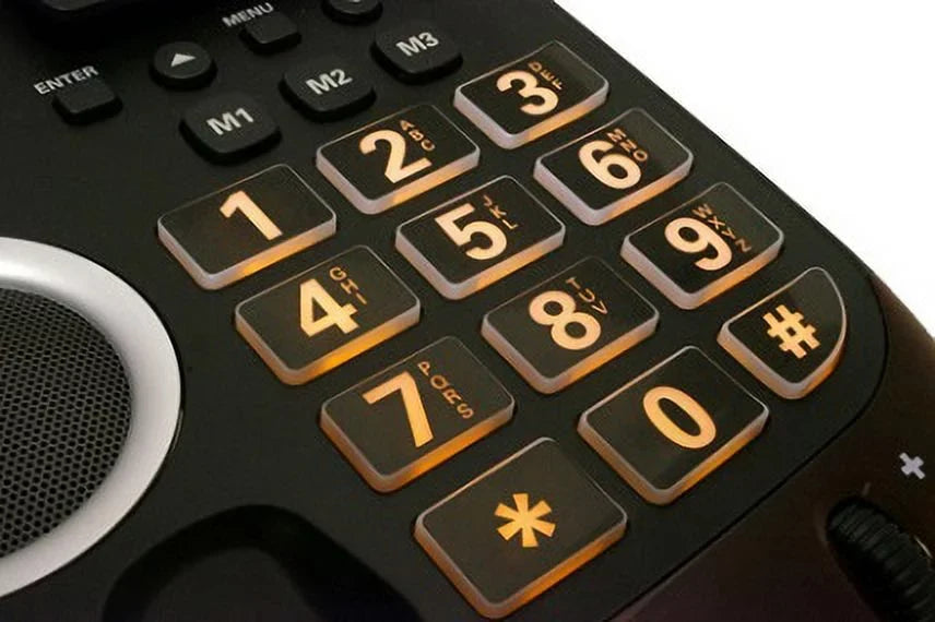 AltoPlus CID Big Black Button Extra Speakerphone, Loud Clarity