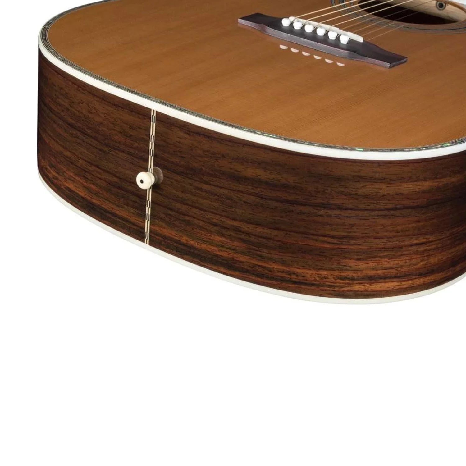 Natural - Acoustic Finish Smaller Cedar/Rosewood Size Solid Guitar ZAD80 Zager "OM"