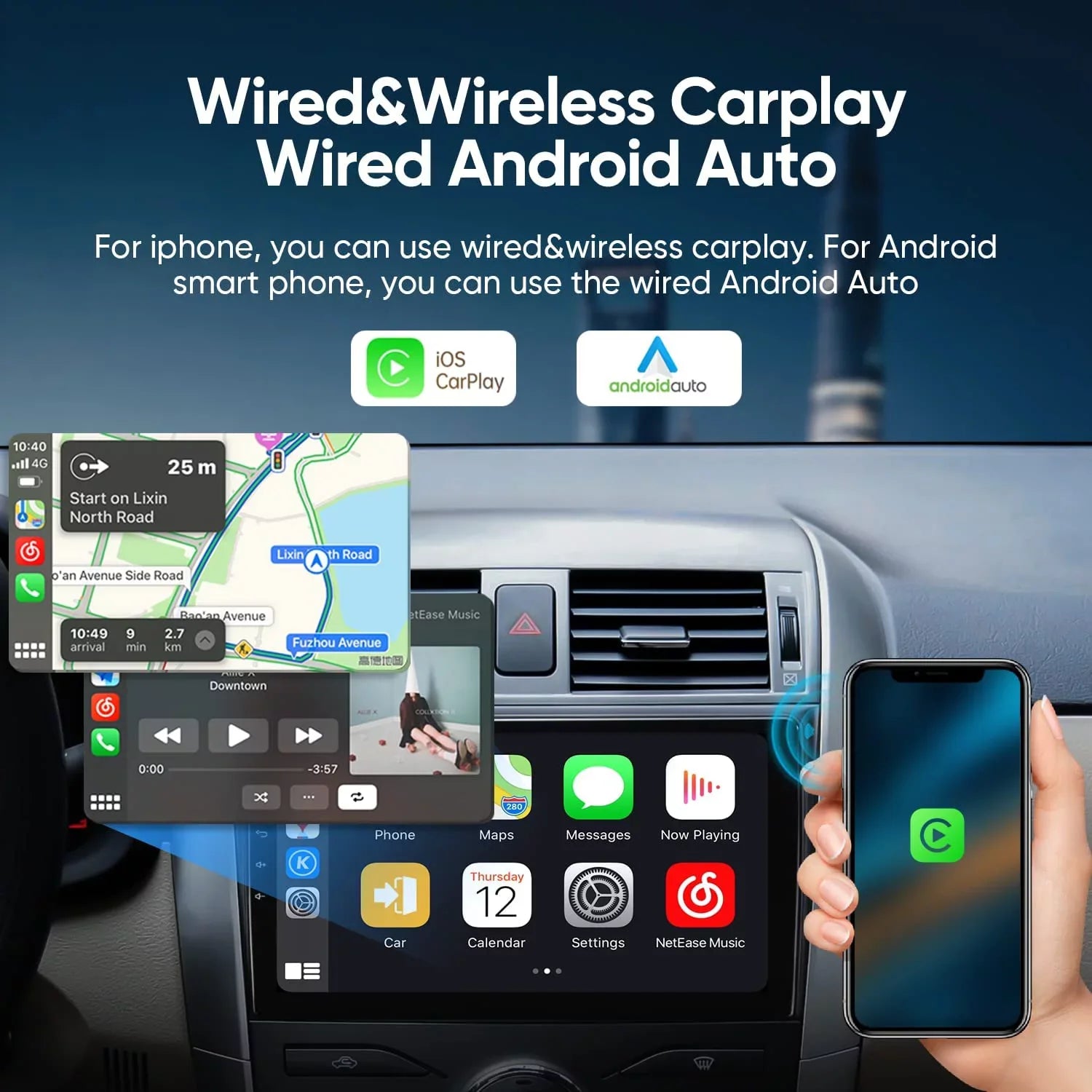 for Radio Stereo 2009 GPS Camera 2GB Android 2008 Touch 2010 Inch Unit 9 Head 2011 with Screen 2006 2007 Backup Corolla Car Toyota Car 2012, Navigation + Built-in 32GB Android Bluetooth/FM/WiFi