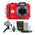 Kodak 2.7-Inch Shockproof Waterproof Pixpro 4x Bundle 16MP (Red) Camera LCD WPZ2