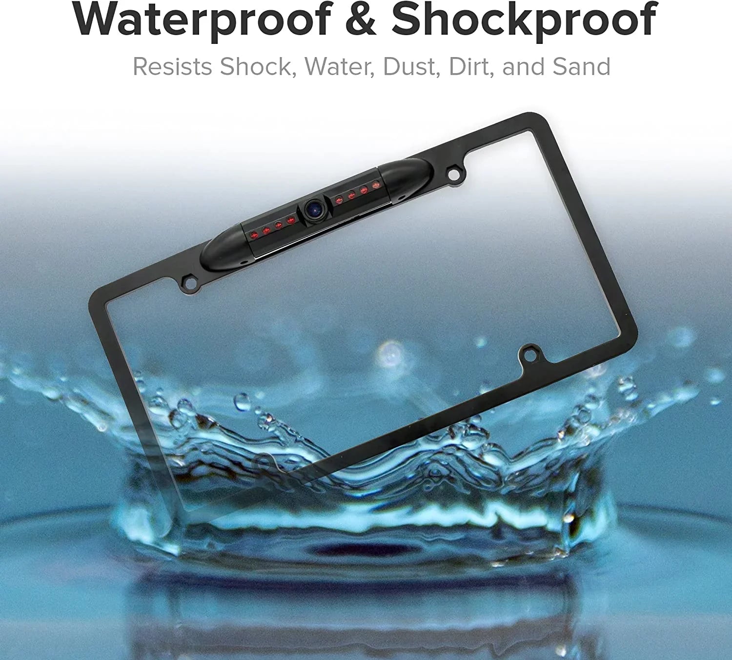 ALPINE INE-W970HD Black License INEW970HD Camera Rearview Frame Plate for Backup