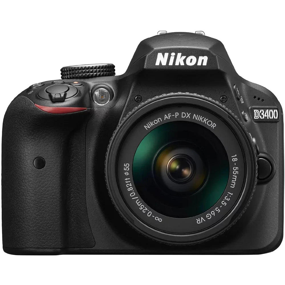 MP Restored D3400 18-55mm VR with Camera 1571B Nikon Kit (Black) 24.2 (Refurbished) DSLR Lens