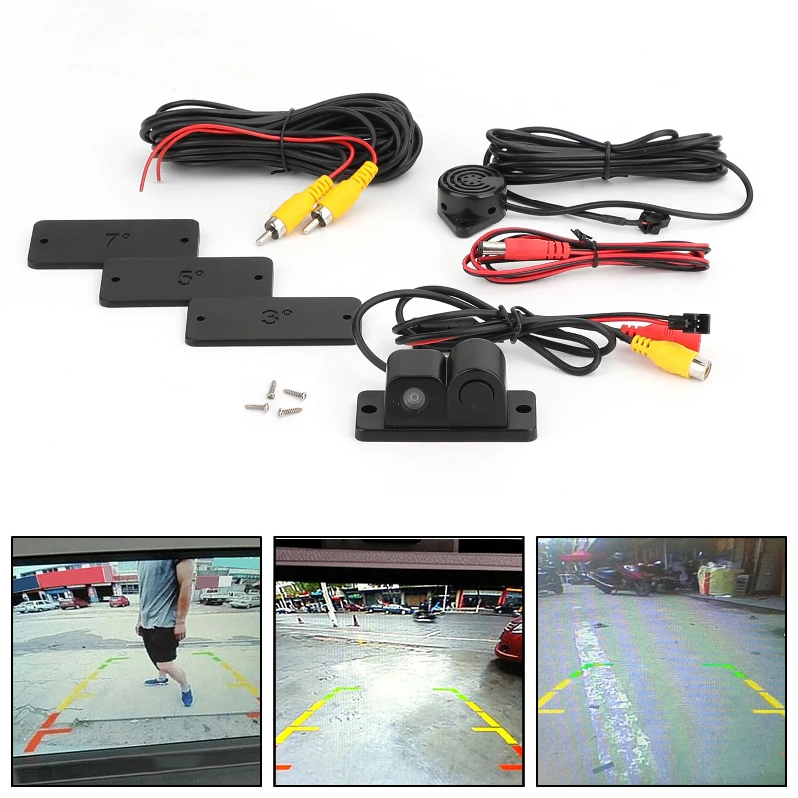 Alarm Radar + in Kit View 1 Park System Rear + Sound Camera Car Sensor Car 3