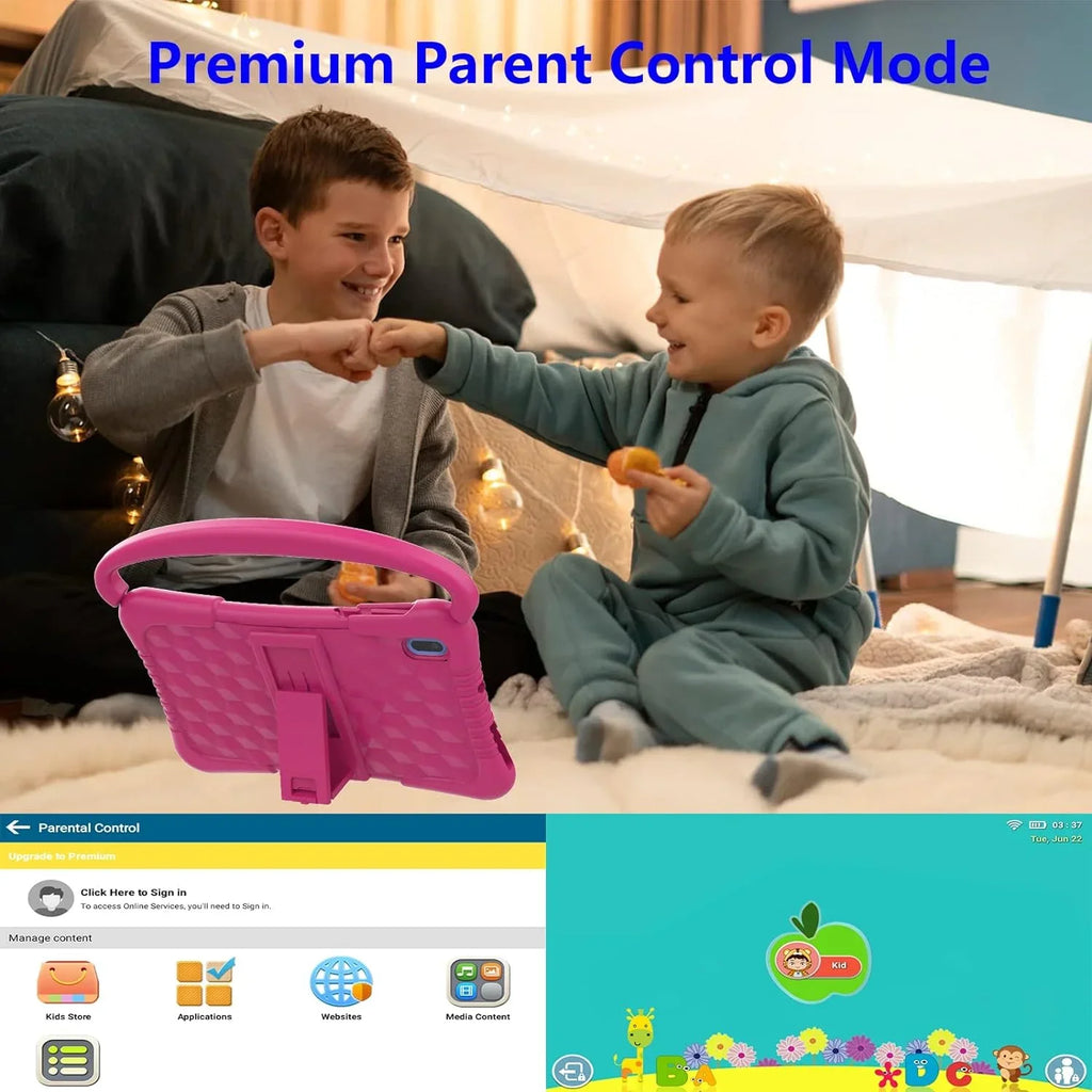 Tablet inch Kids Toddler Kids 7 with Kids Software Camera Netflix Kid-Proof YouTube Dual 32G Parental WiFi Educational Tablets Tablet 11 Games Tablet Control, Kids for Android Pre-Installed