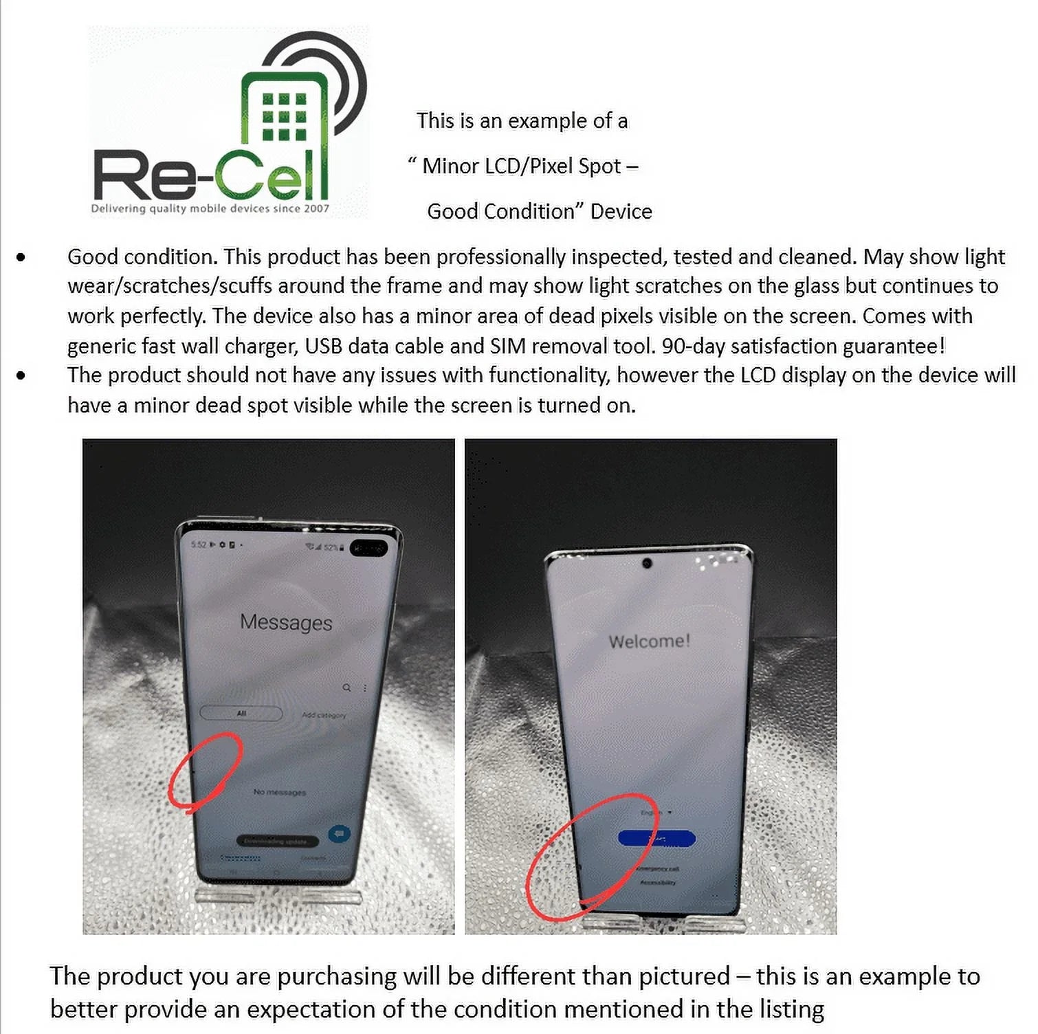 5G Cream Unlocked Good) Samsung 128GB 3 (Refurbished: Smartphone Galaxy Z Pre-Owned F711U Flip
