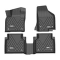 (2018-2023),TPE 2nd Fit for Floor Car Tiguan,1st & Custom Liners,Black All Weather Volkswagen 3W for Row Mats Liner Tiguan Floor Set Volkswagen Full
