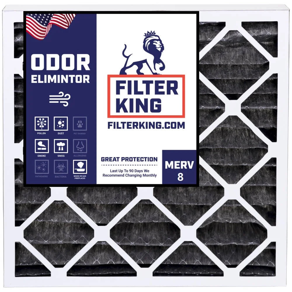 | 8 Actual Air 4-PACK 24.5 Filter x A/C 16x25x1 .75" Carbon x King IN | Filter HVAC Size: Pleated 15.5 Filters | Furnace | USA MERV MADE