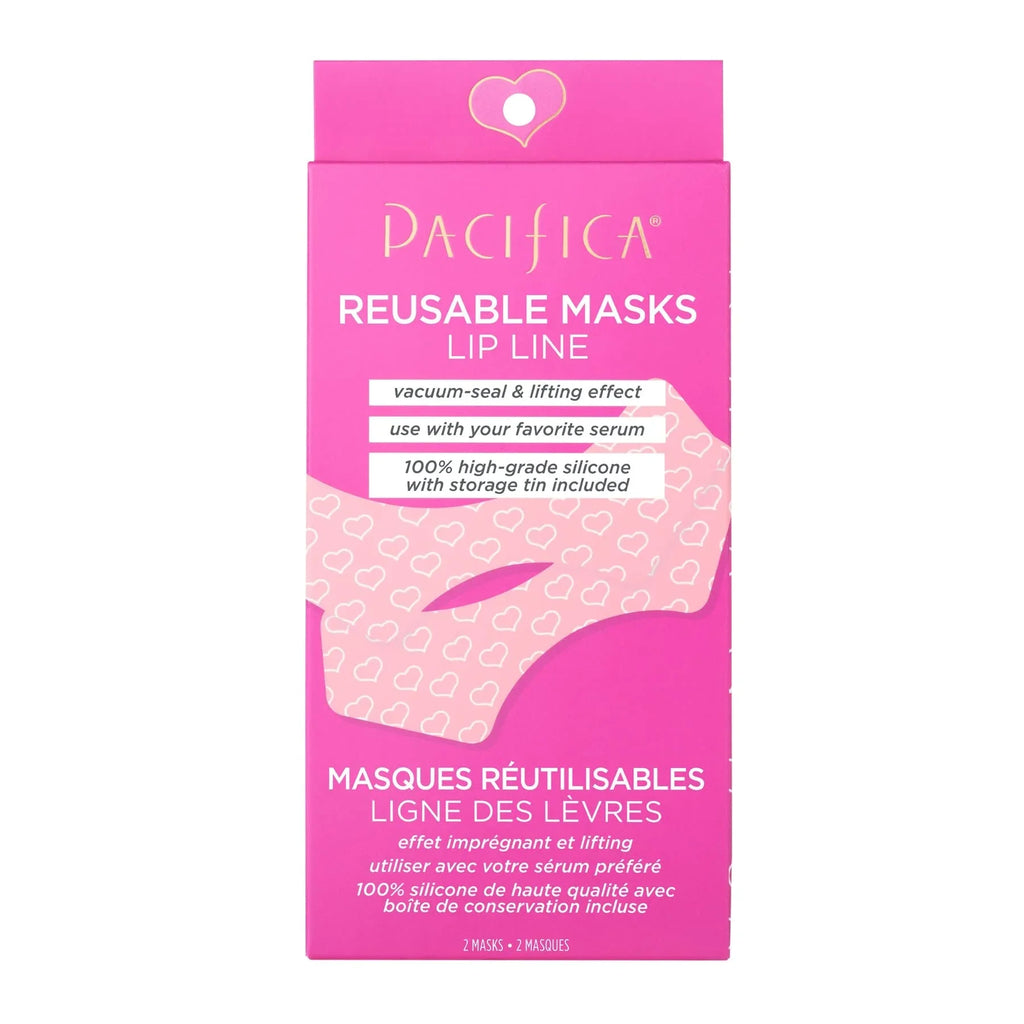 Reusable Pacifica Seal Vacuum Fine Beauty Lifting Tin Effect With Line Lines 100% Cruelty & Lip Serum Free Silicone | | | | | Vegan Minimize Pair | + Included Storage + Wrinkles | Mask