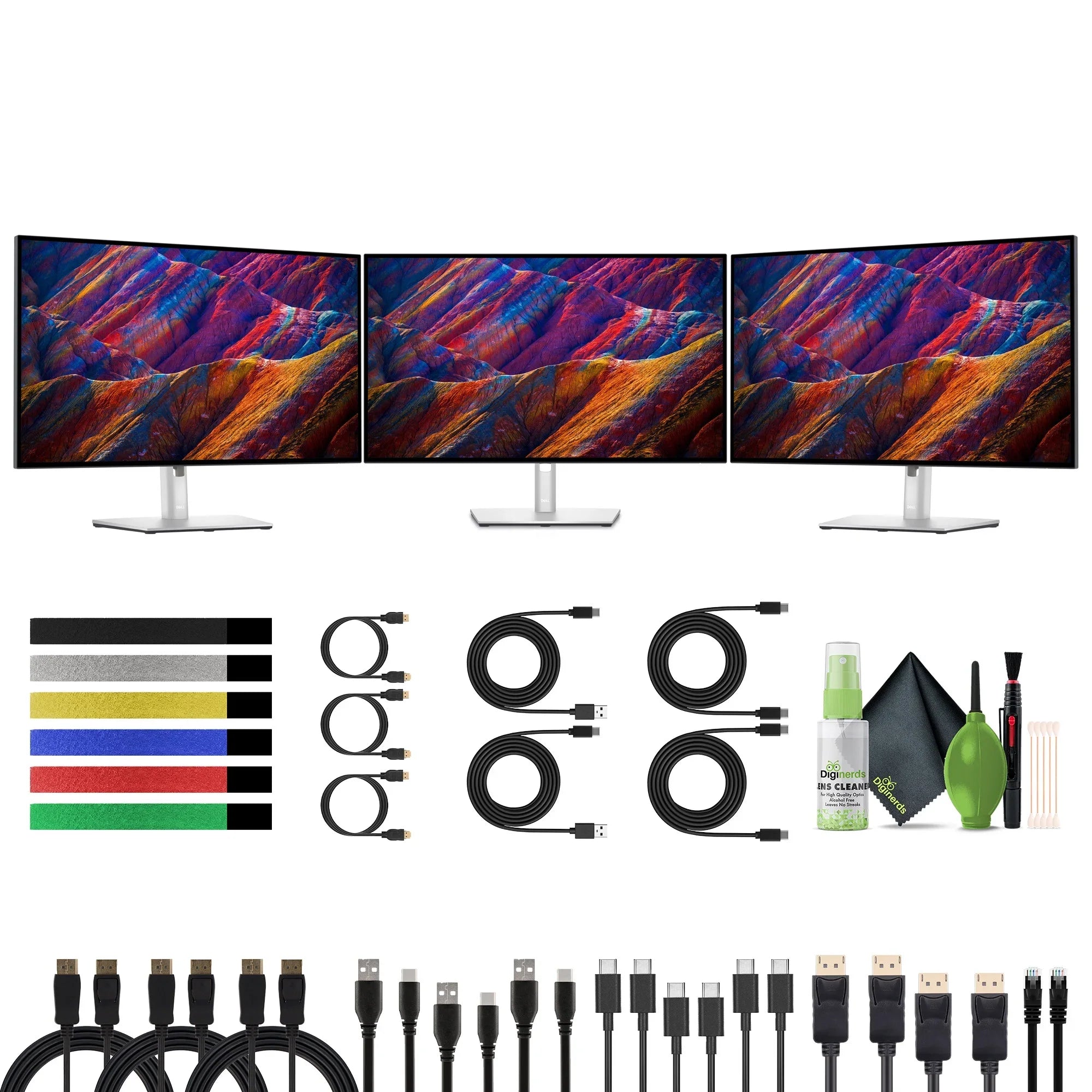 U2723QE C Hub, Monitors 3x 4K Kit 2160 with UltraSharp With Hz more HDMI 60 UHD WLED Cleaning Computer 27" LCD USB 3840 Bundle Docking x HDR IPS Screen at Dell DisplayPort, and Monitor,