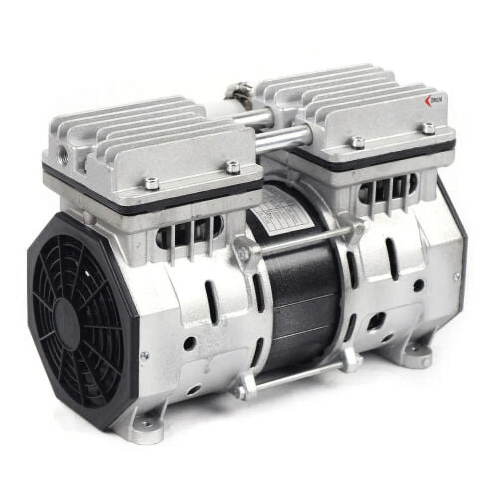rpm Compressor Bar Piston Double-Cylinder 8 680mmHg Vacuum 110V Oilless 1400