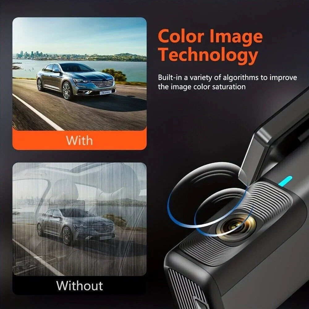 Max, 128GB for 32G Vision, Free Loop Car Night Recording, Support 2.5K G-Sensor, WiFi Cars Dash Camera Dash VVCAR Cam 1440P Card,