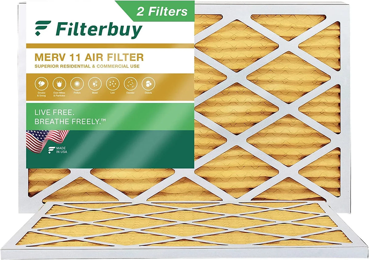 11 Furnace HVAC Pleated Air Filterbuy Filters (2-Pack) MERV 12x25x1 AC