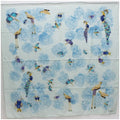 Pre-Owned pattern | bird Cartier (Good) scarf muffler Ladies silk