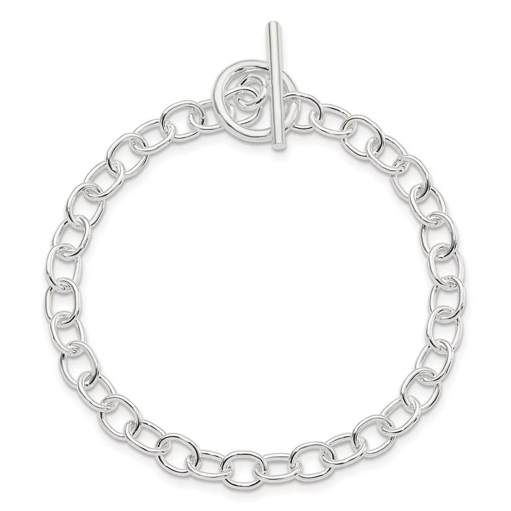 Link 925 Sterling Bracelet inch for Fancy Silver Toggle 7.5 Auriga Women