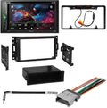 Double 6.2" Touchscreen Bundle DVD/CD Car Media AM/FM with for WVGA 2005-2008 DIN Kit/in-Dash Receiver Stereo Digital KIT4803 Chevy Pioneer Bluetooth/Backup W/ Camera/Installation Uplander