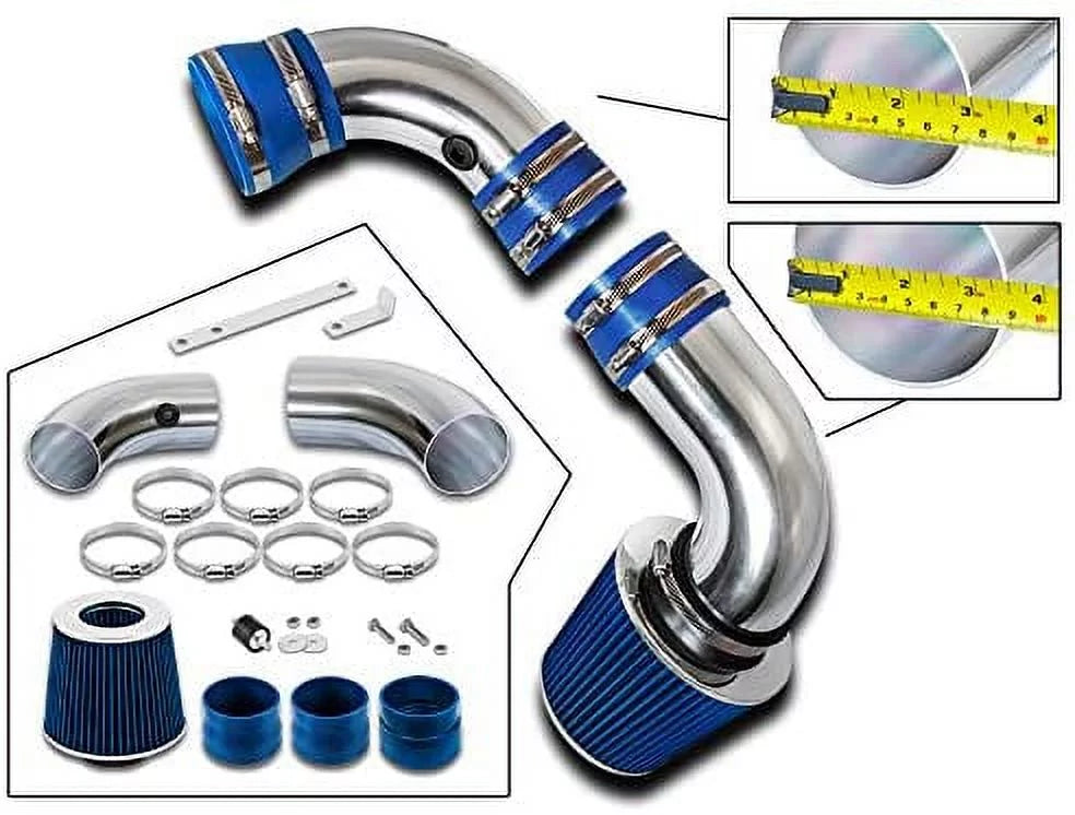 / Sonoma/Jimmy Hombre Intake Chevy For 96-05 Kit 4.3L Oldsmobile 97-00 / Air 4.3L 96-01 Combo Blazer Filter Racing 4.3L S10 Cold Bravada / BLUE / + Rtunes GMC Compatible 96-05 Isuzu
