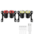 Set, and Front Skateboard and Ride Longboard USB Light Apexeon with LED Lights, Safety Style Rechargeable Rear