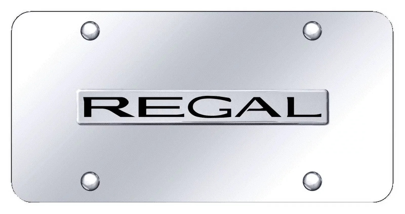 Plate on Chrome Chrome GOLD Regal Name Au-TOMOTIVE