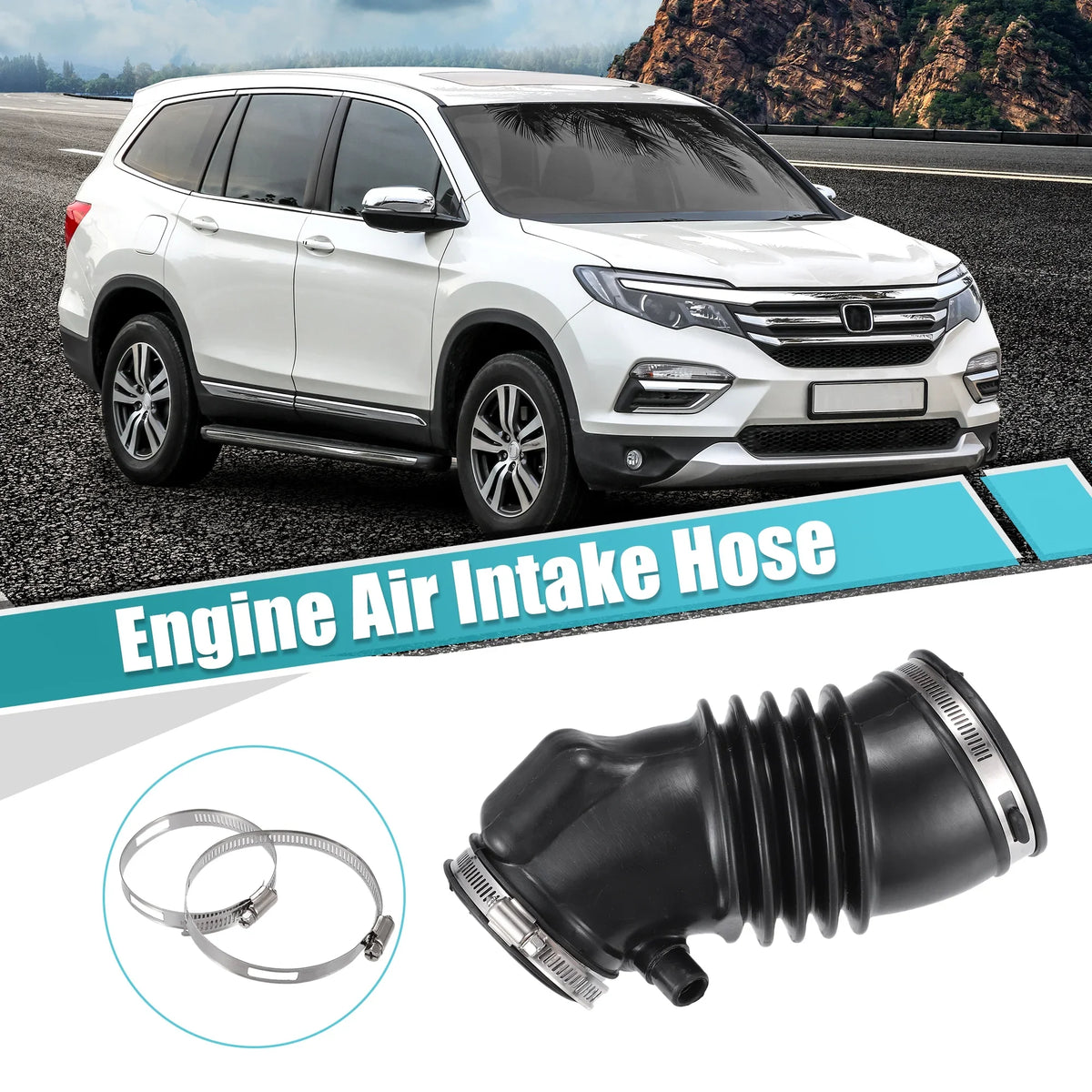 Hose Intake Steel Hose Clamps for 2015 Stainless Unique - with Air 2009 Bargains Honda Cleaner Pilot
