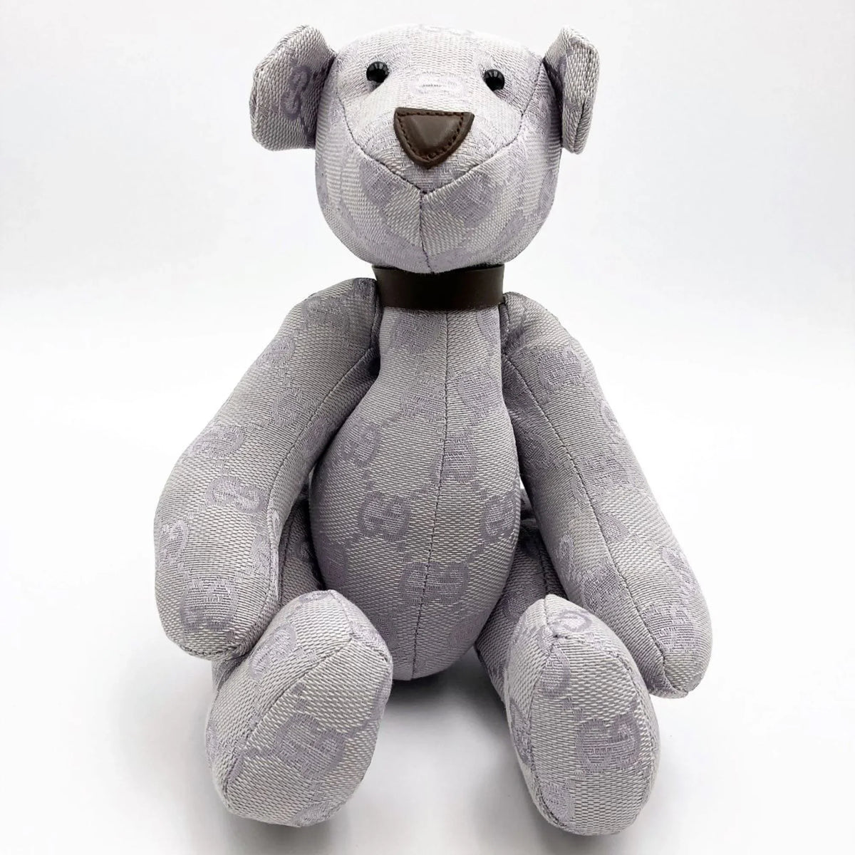 Bear (Good) Kids Canvas Brown Purple Gucci Toy Ladies Plush Pre-Owned GG Interior GUCCI x