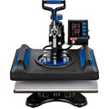 Printer Digital Fast with 15" Vinyl Press Transfer Machine, Pressing Canvas x 12" T-Shirt Surface, Sublimation Heating 360 Blue Anti-Scald Heat Machine, Away BENTISM Pillow, Swing Bag,