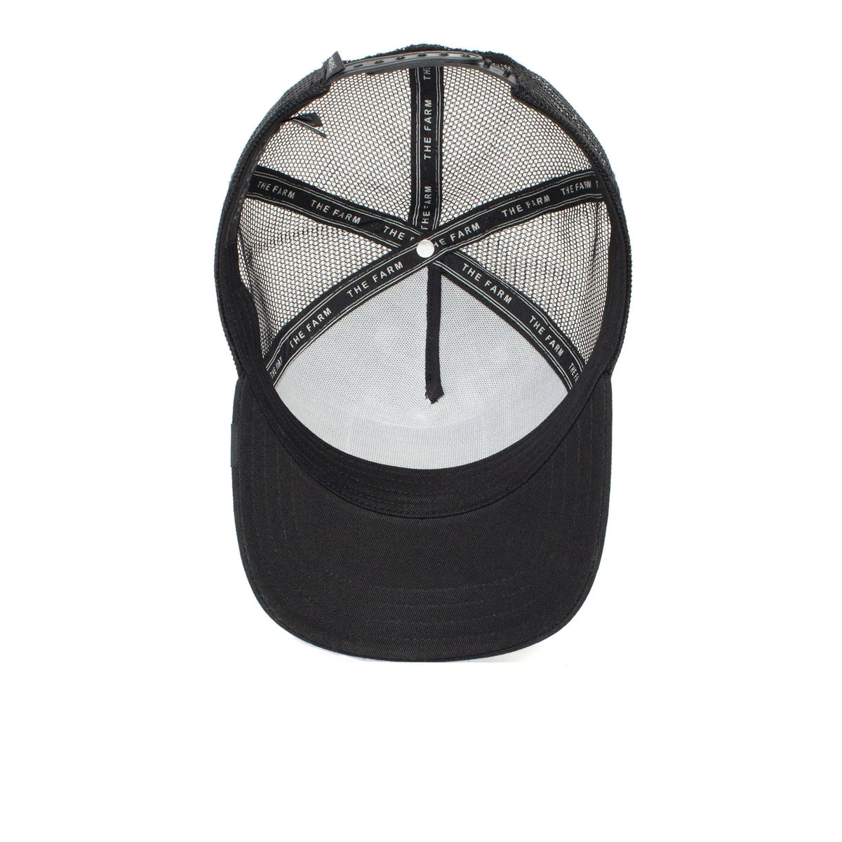 Black Snapback Hat, Unisex The Farm Trucker Original Adjustable Goorin Tiger), (White Bros. One Size