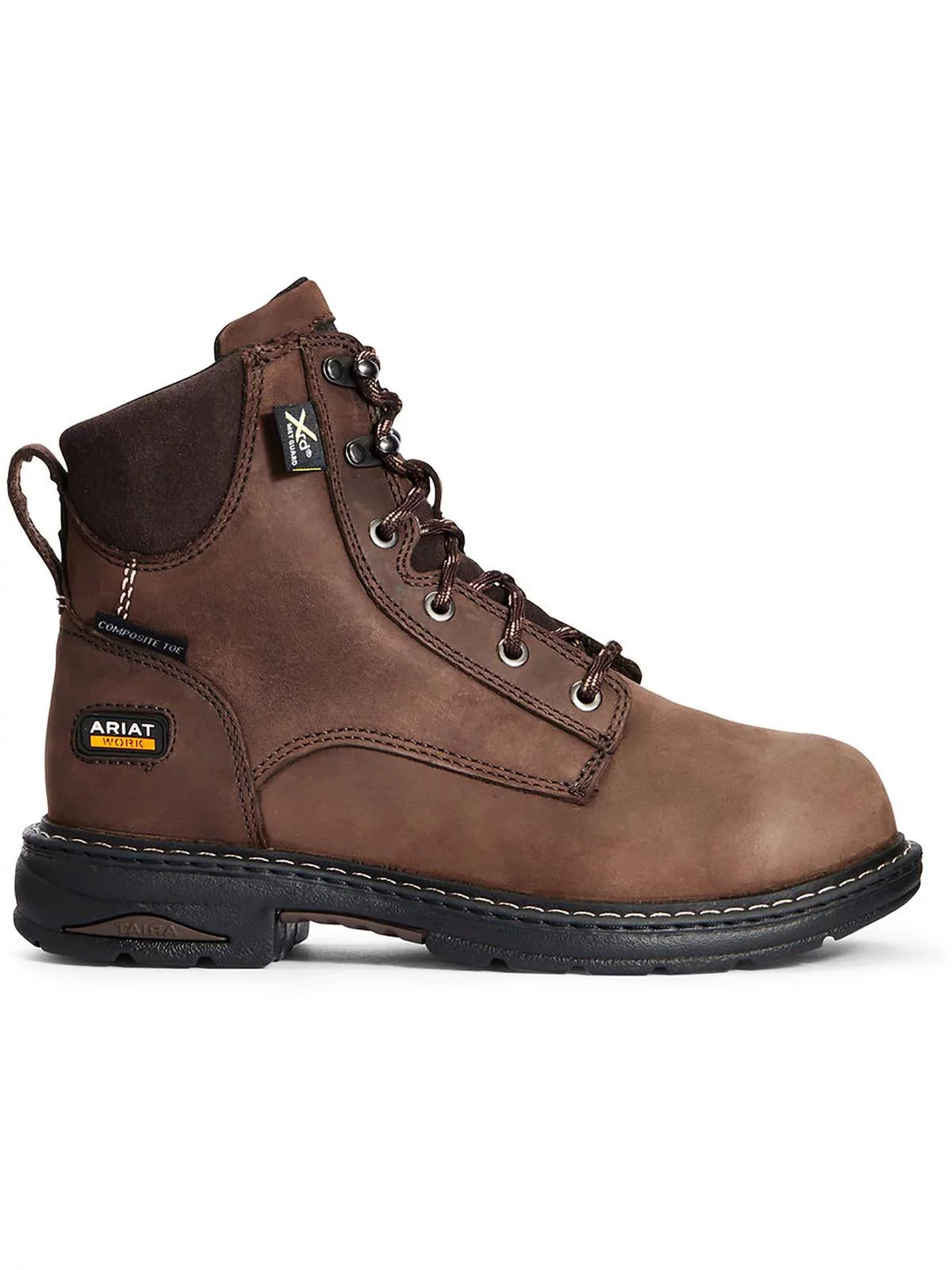 Internal ARIAT 6" Distressed WORK 10033995 Toe Boot Oily Guard Work Casey Brown Womens - Composite OILY Metatarsal