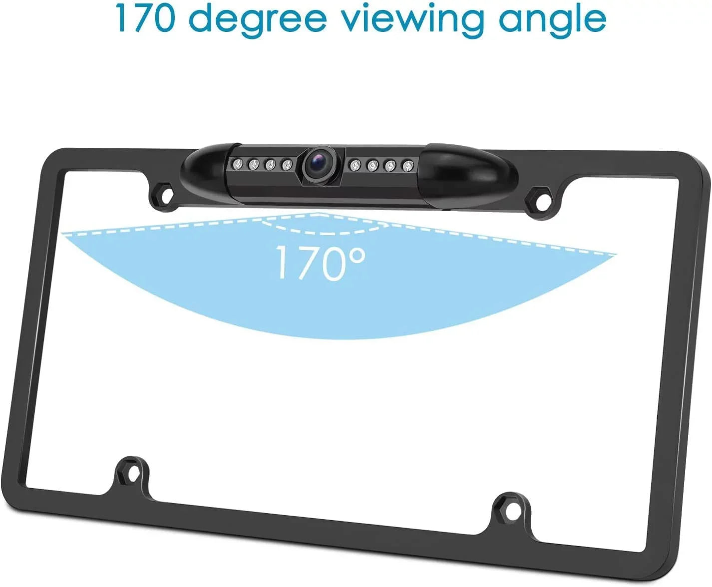 KWM856BW Black Frame for KW-M856BW JVC Plate License Rearview Camera Backup