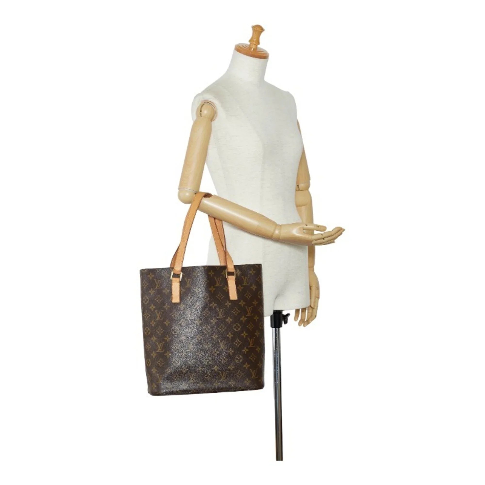 Shoulder Vavin Leather M51170 VUITTON GM Brown Tote Louis PVC Women's Pre-Owned Bag Vuitton (Good) LOUIS Monogram