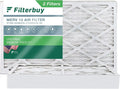 AC Filterbuy 10x18x4 HVAC Pleated Filters MERV (2-Pack) Air 13 Furnace