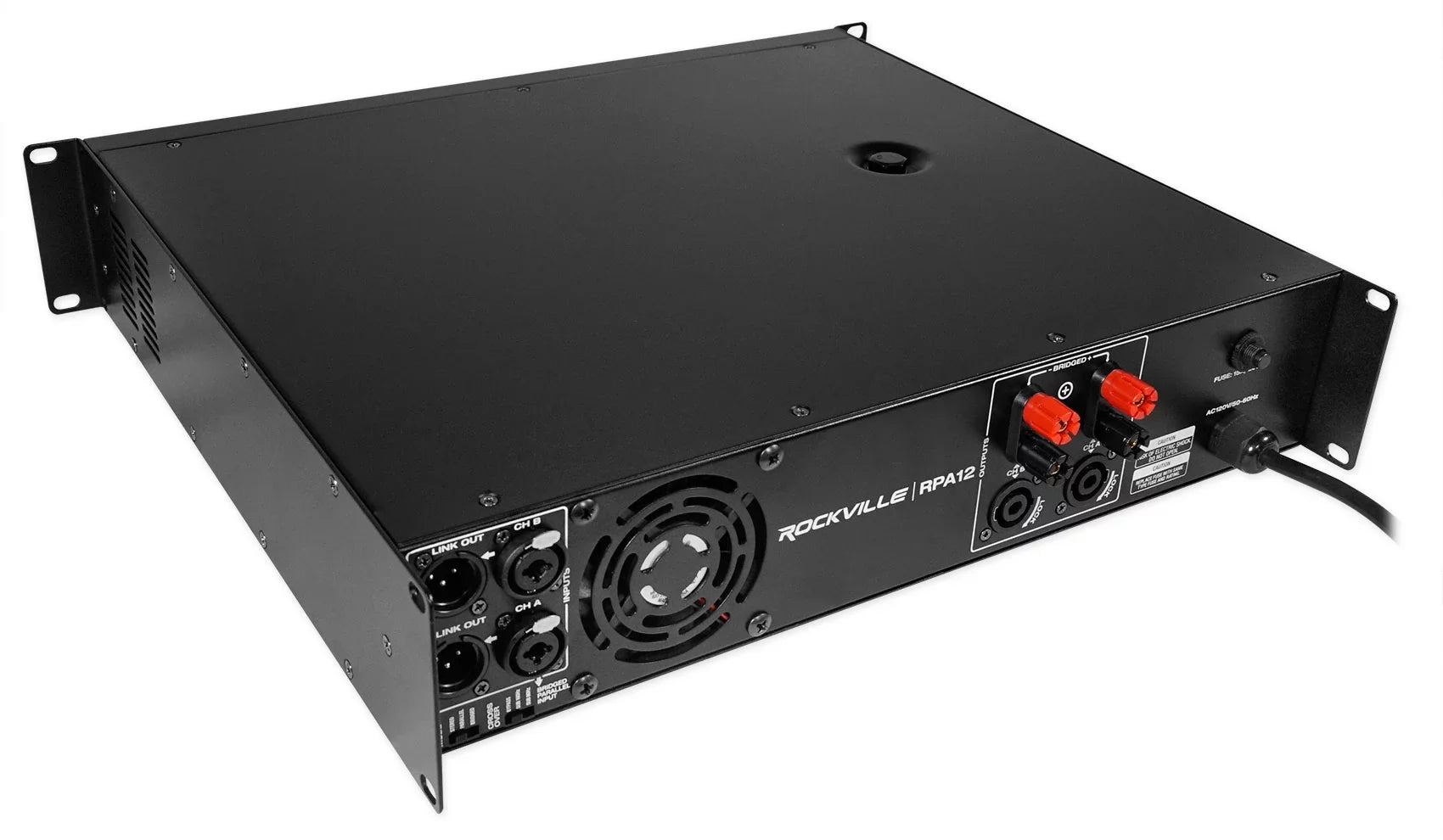 2-Channel Subwoofer Pro PA Rockville 18" DJ Sub+5000w SBG1188 Amplifier+Cable