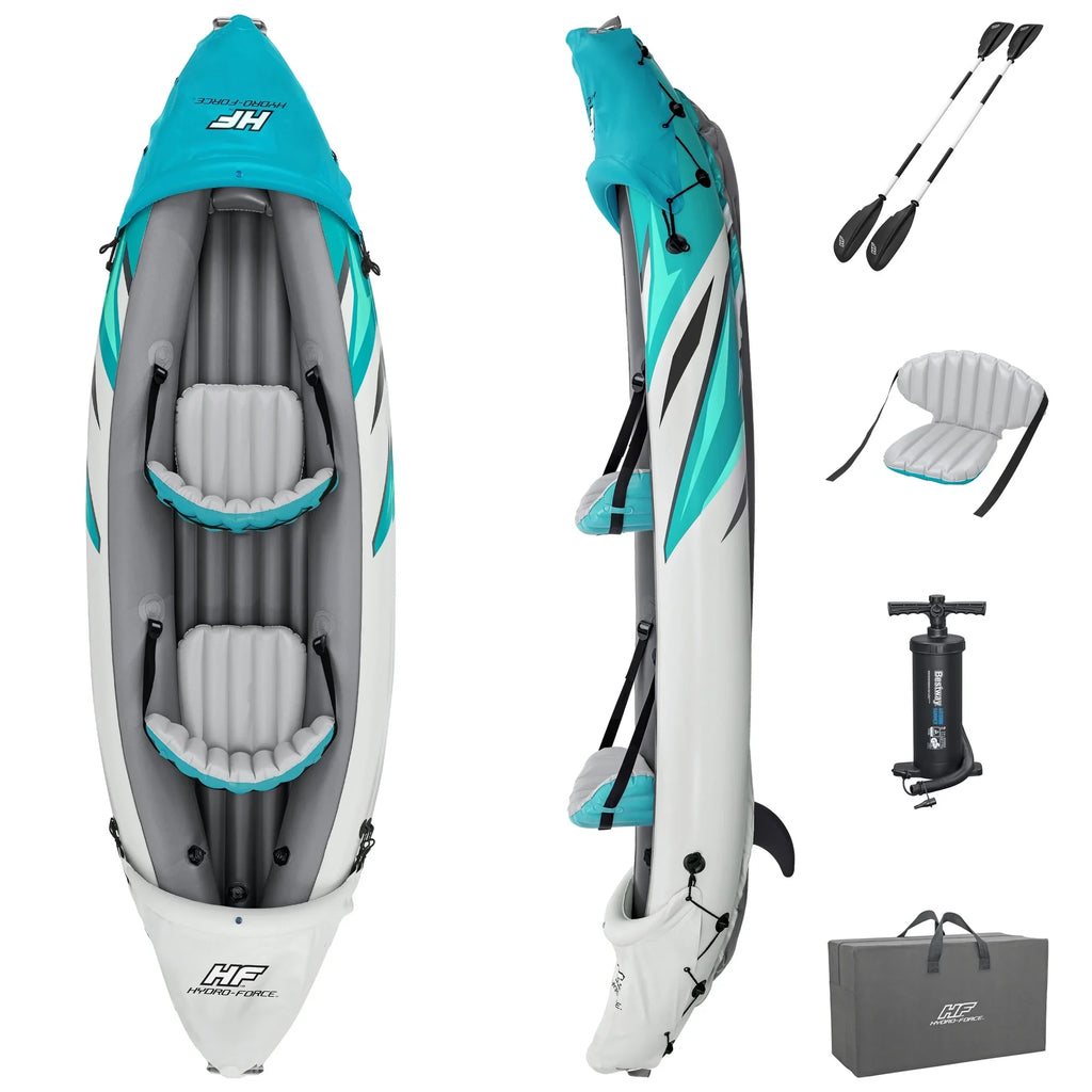 Inflatable Voyager Hydro-Force X4 Raft Set 11'6"