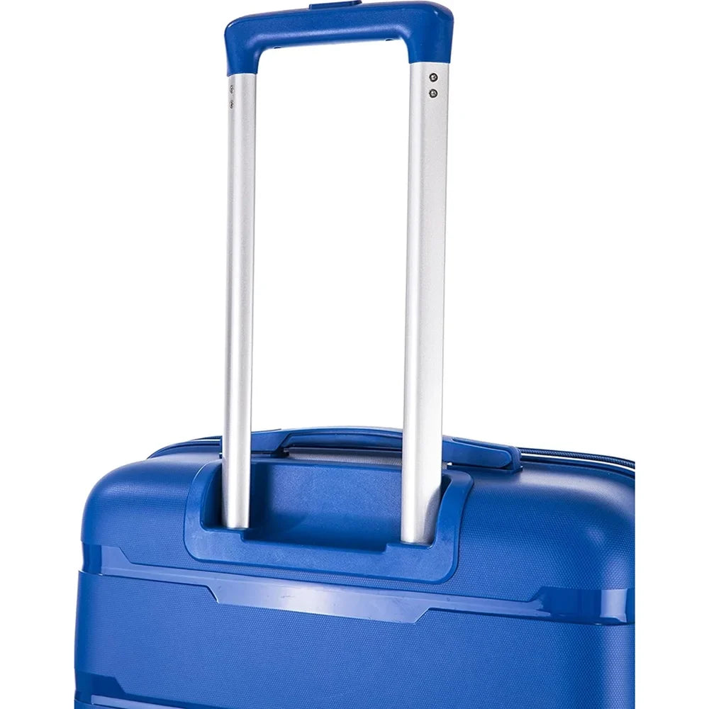 Luggage, 19", 27"- 23", Spinner Hardside Pasadena (Open Rockland Wheel Blue, Box)
