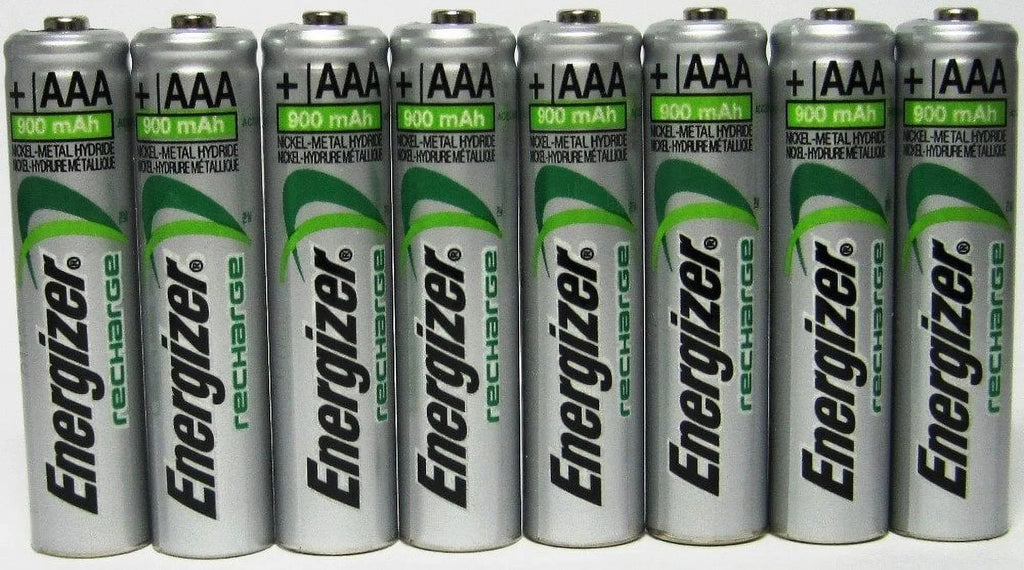 Batteries 900 NiMH Energizer x 8 AAA mAh Rechargeable