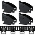 Vans Trailers, Lumber Track 4PCS Wood Cargo Cargo Track Accessories, for Brackets E Trucks, RVs, Beam E Fittings, Tie Down Wood Socket Storage Beam Brackets,