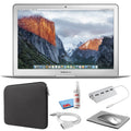 (Refurbished) 256GB 1.6GHz, Kit Kit MacBook 2015, Bundle (i5 + Apple - Laptop Sleeve Starter Zipper Air (Early MJVG2LL/A) Black Cleaning Silver with SSD) 13-inch +