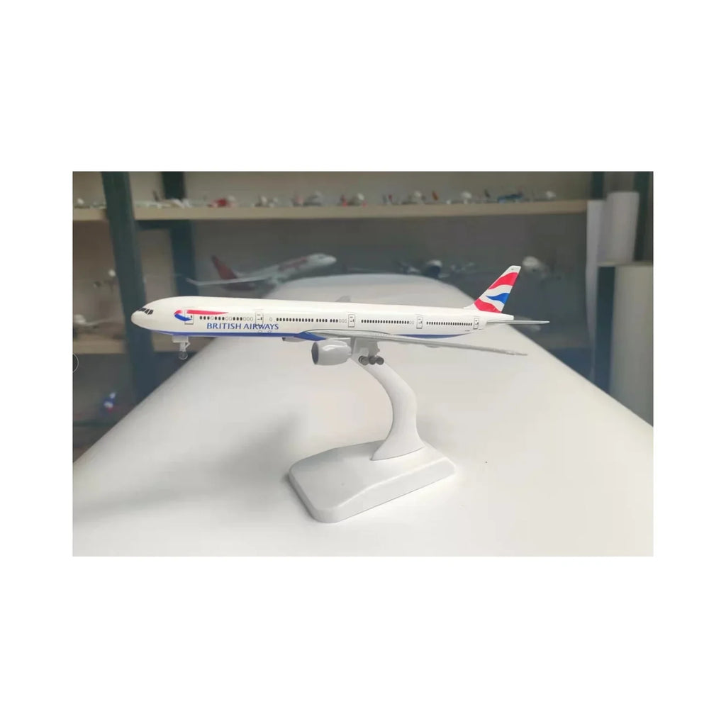 Stand Alloy Airbus A380 with ABS British with Diecast parts Toy Replica Airways Model plastic