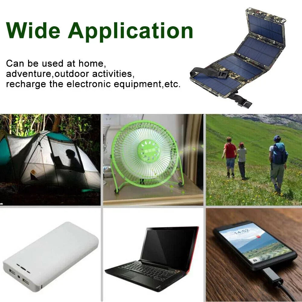 Charger Battery Solar Jahy2Tech Panel Rechargeable Outdoor Portable Hiking Phone High USB Quality Camping 80W Foldable