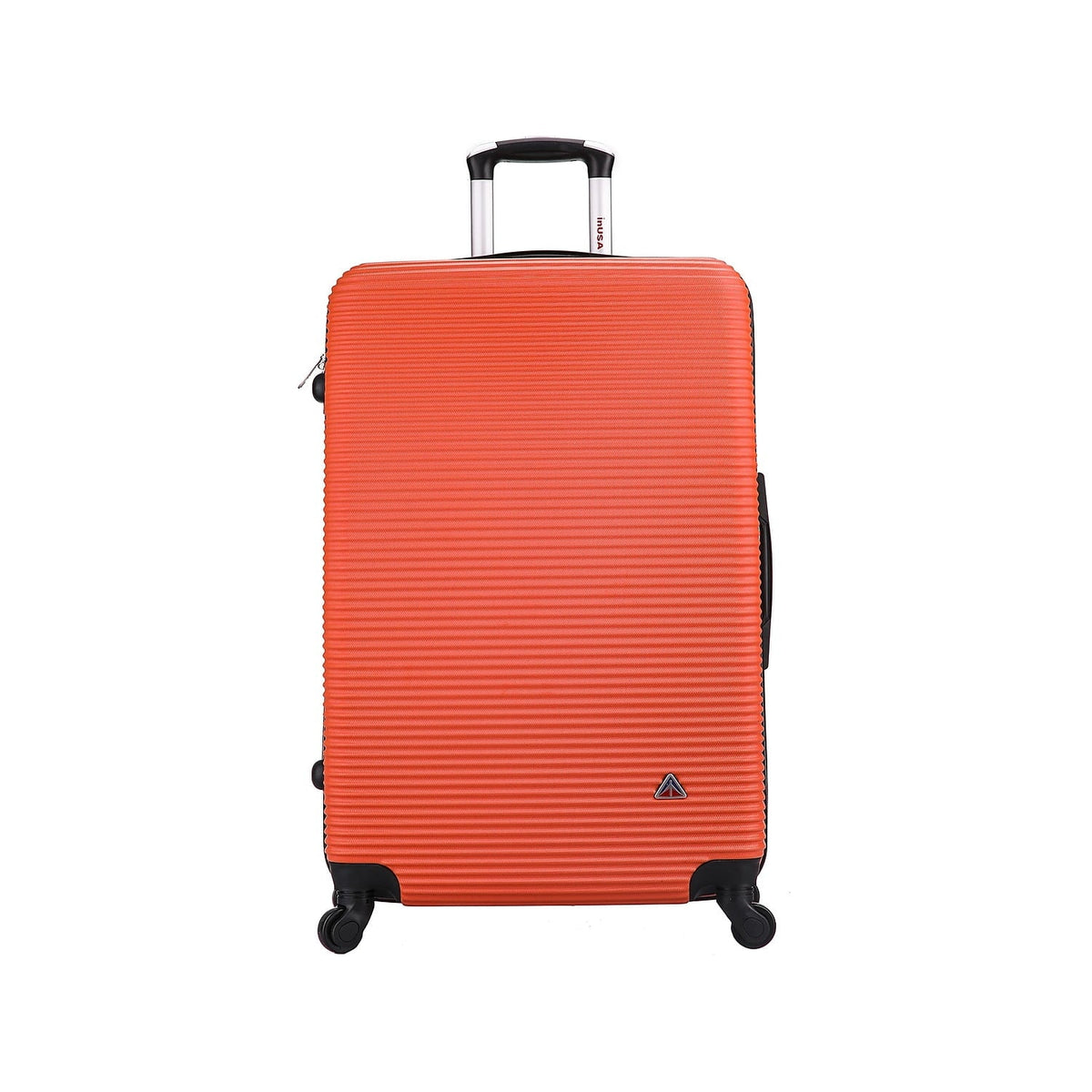 Orange Royal 4-Wheel Luggage InUSA Large (IUROY00L-ORG) Plastic Spinner