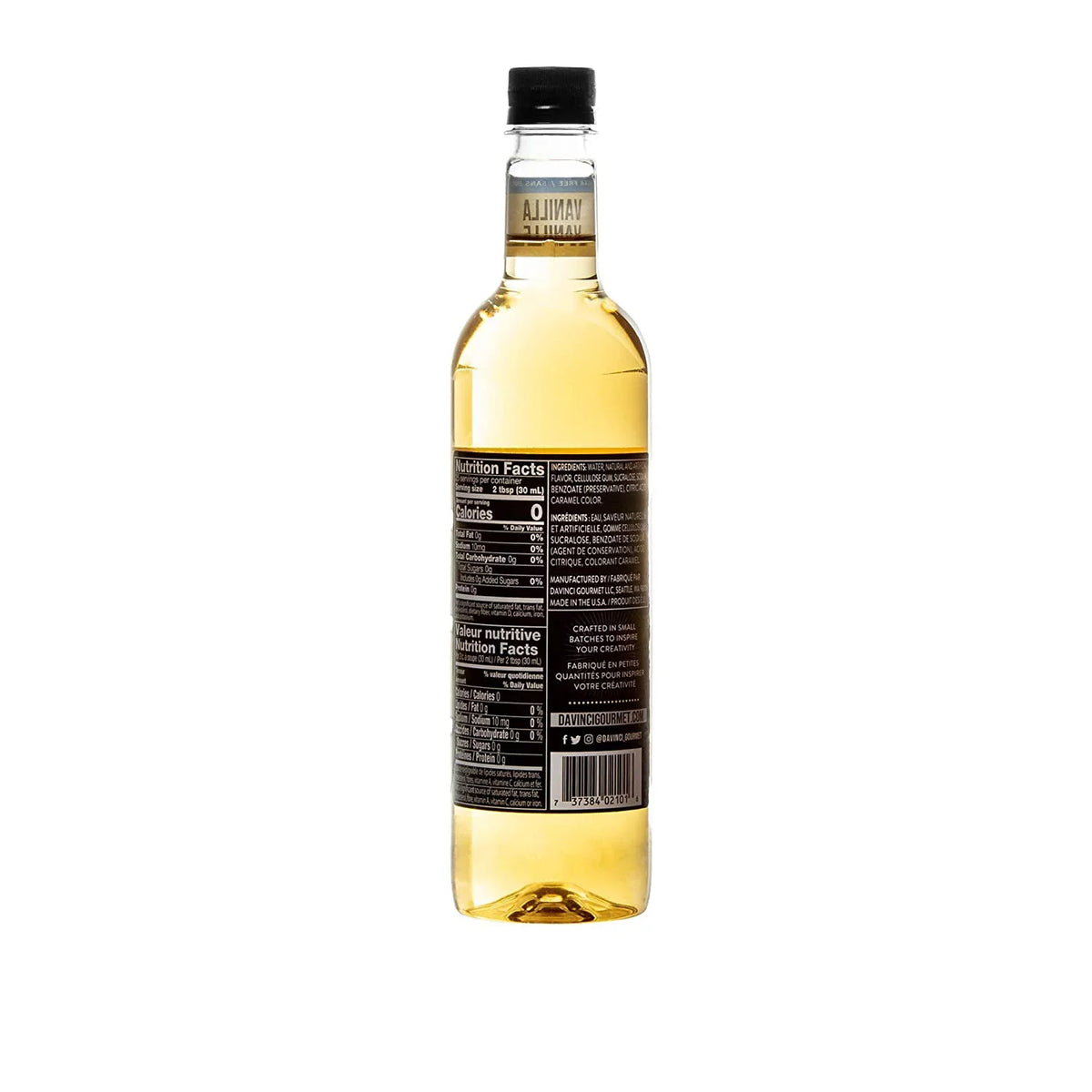 Gourmet 4) 25.5 (Pack DaVinci Sugar-Free Ounce Vanilla, Bottle Syrup, of