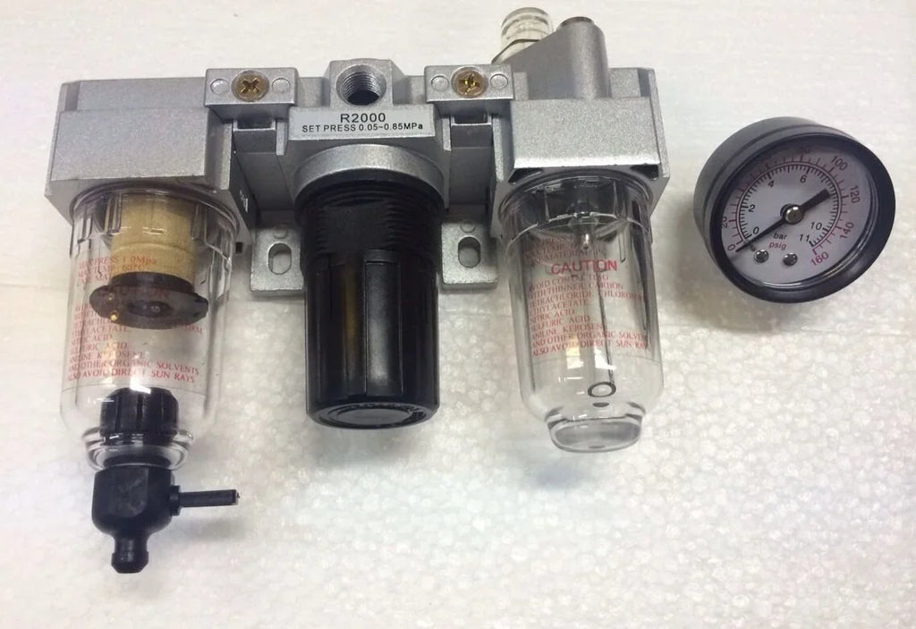 FILTER MINI PARTICULATE AIR REGULATOR LINE LUBRICATOR FILTER COMBINATION 1/4"