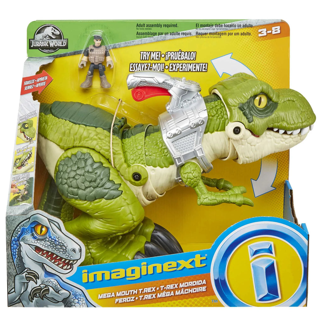 Dinosaur Mega Playset Jurassic Imaginext Mouth T.Rex World