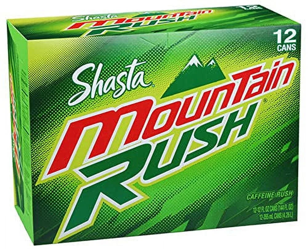 24) Shasta Soda (Pack Pop, of Citrus RUSH 12-Ounce Cans MOUNTAIN
