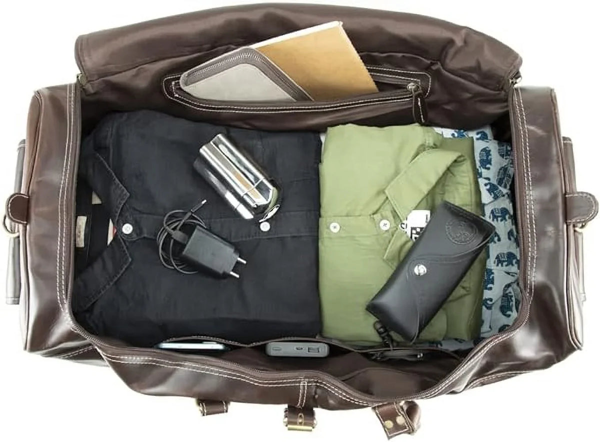 Gym Leather Bag Buffalo Vintage Leather Weekender Hulsh Holdall Overnight Duffle 24 for Bag Style Top Classic Travel Sports Men Bag Grain inches Bag