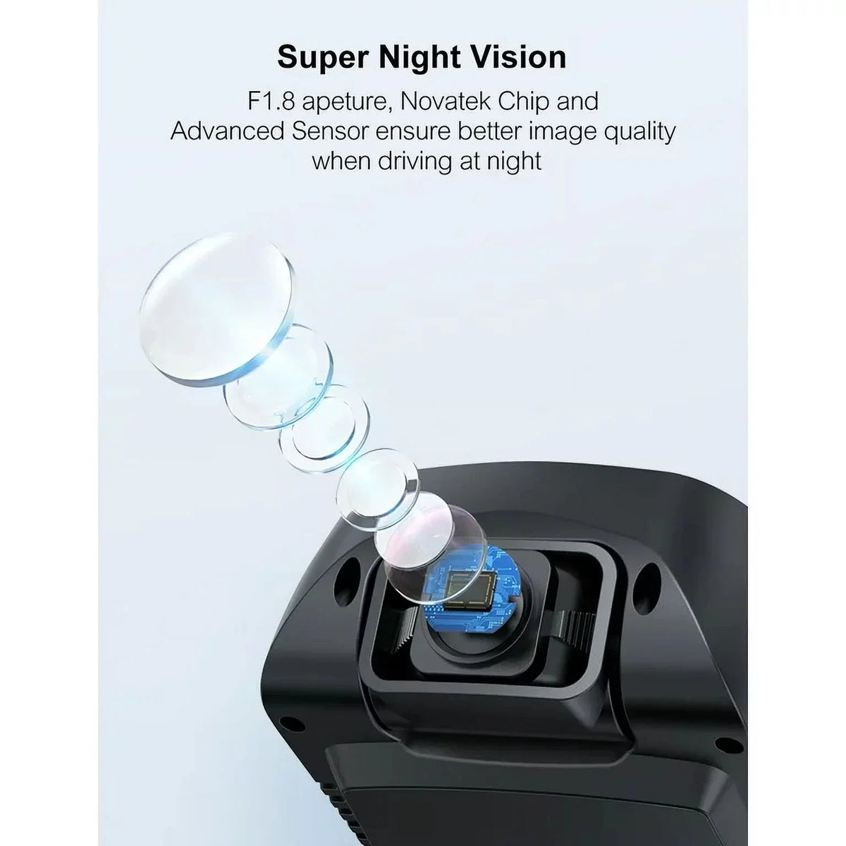 Cars, External Camera Dash Supported, Screen, Front 1080P Angle Cam for 170Â°Wide GPS 3â?IPS Dash Rear,