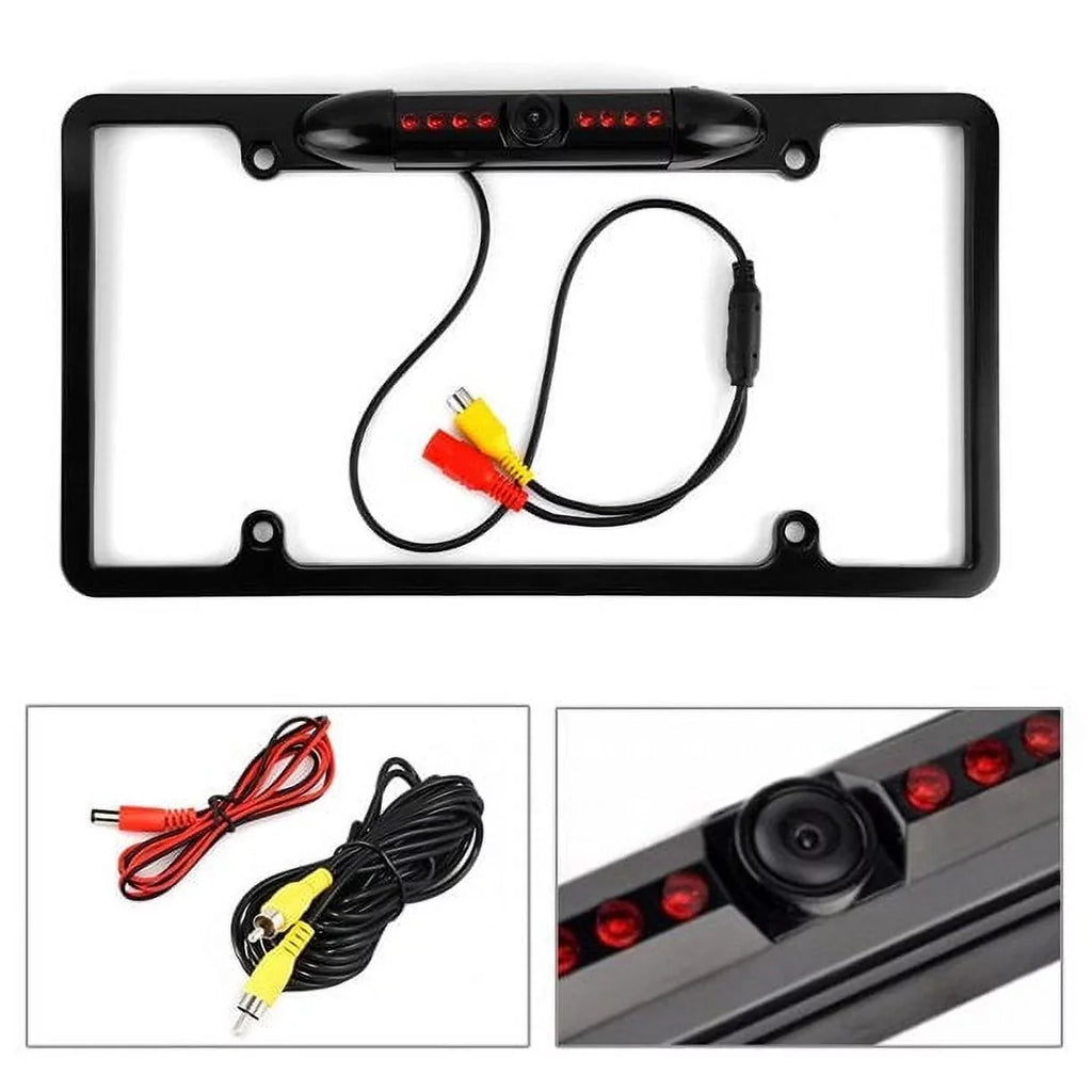 ILXW650 License ALPINE for Black Camera Plate Rearview Frame Backup ILX-W650